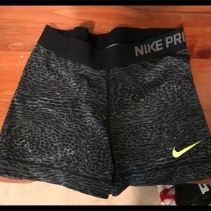 Nike pro compression shorts